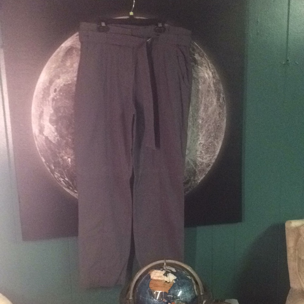 Silk and cotton.  Exquisite paper bag trousers